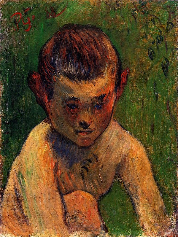 Little Breton Bather - Paul Gauguin Painting